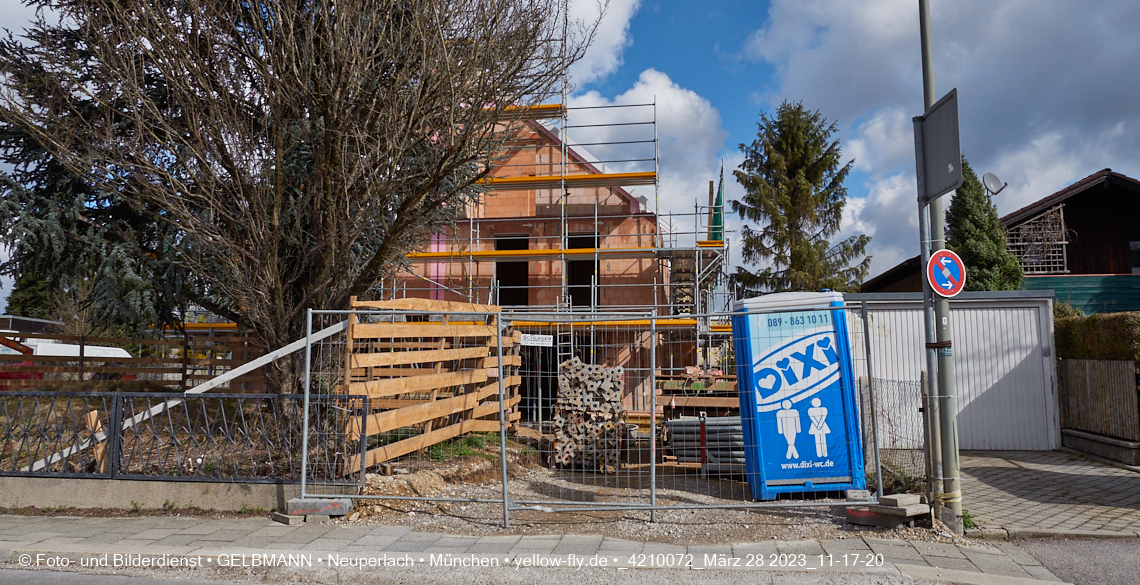28.03.2023 - Baustelle Niederalmstraße 16 in Neuperlach